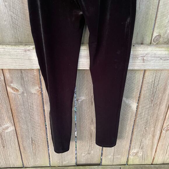 Spanx Leggings Velour Leggings Comfortable Skimming Fit Pull-On Black Medium - Picture 7 of 9